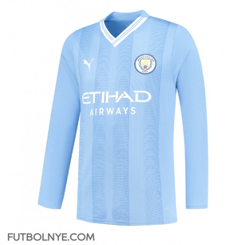 Camiseta Manchester City Primera Equipación 2023-24 manga larga